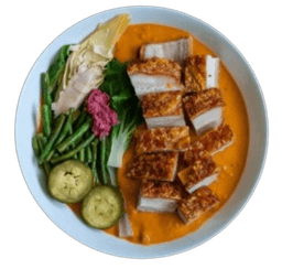 Crispy Kare-kare w/ Rice w/ Veggies